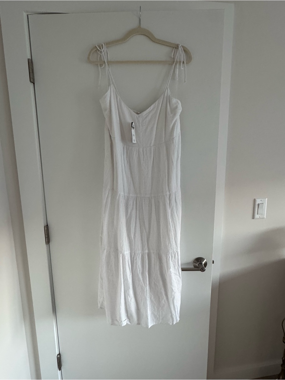 Abercrombie White Spaghetti Strap Dress